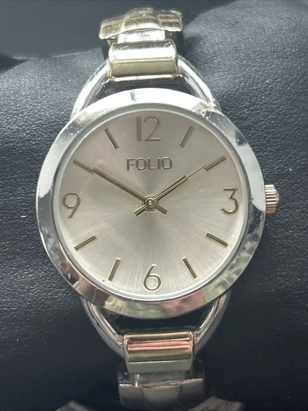Folio Two Tone Women’s Cuff Watch